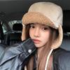 1pc Women Solid Color Pilot Hat,Fashionable and Versatile Cable Beanie for Autumn/Winter,Suitable for Outdoor Activities,Skiing