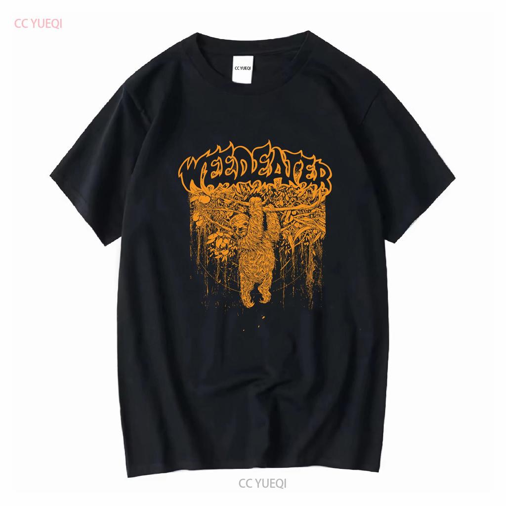 New Popular Weedeater Band Black T Shirt Cotton Full Size BK130 Vintage Washed Streetwear Versatile Unisex Homme Stretched