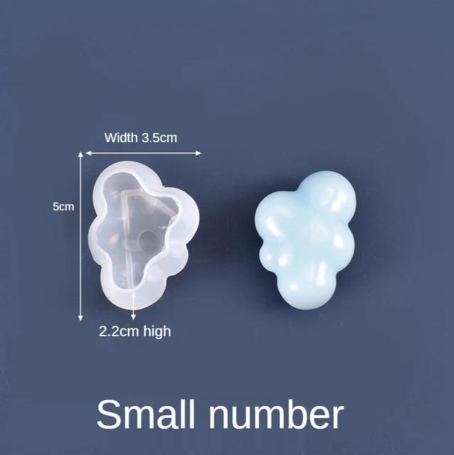 1 Piece 3D Cloud Shaped Soap Candle Mold Oil Scented Candle DIY Cloud Shaped Candle Making 3D Silicone Mold