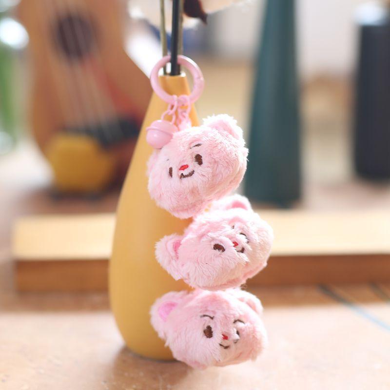 Cute Cute Butter Bear Pendant Plush Toy Doll Cartoon Bag Hanging Keychain Doll