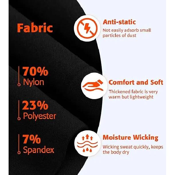 Anfilia Women Ski Thermal Underwear Set Quick Dry Anti-static High Elastic Tight Seamless Warm Base Long Johns