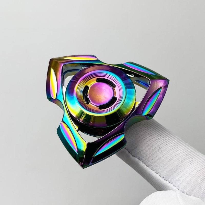Metal Mini Hand Fidget Spinner Roller Fingertip Spinning Top Tip Gyro Edc Relieve Stress Relief Office Desk Toys Anti Anxiety