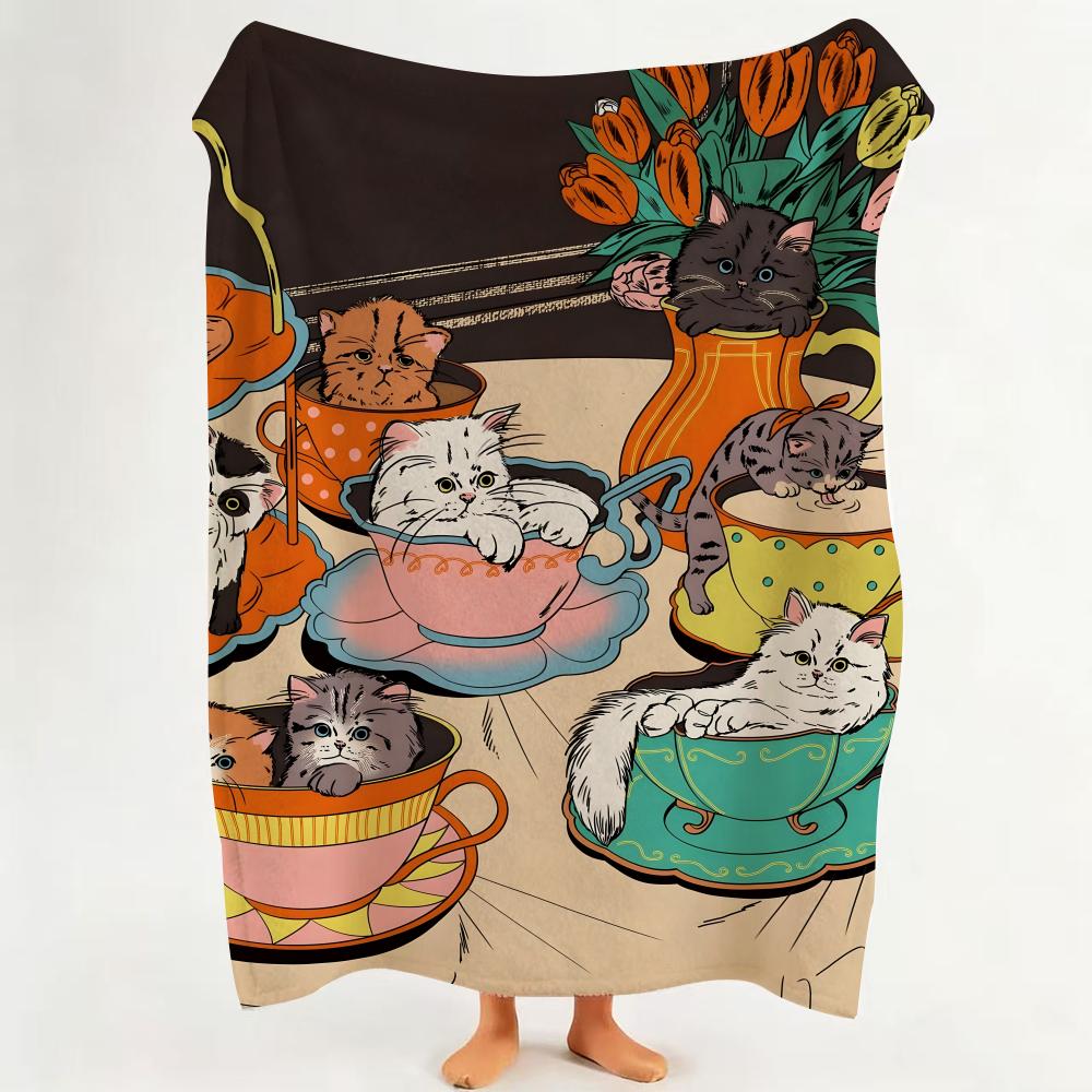 Illustrator M Maria Jesus Contreras Throw Flannel Throw Blanket Suitable for Sofa Living Room Bedroom 75cmx90cm