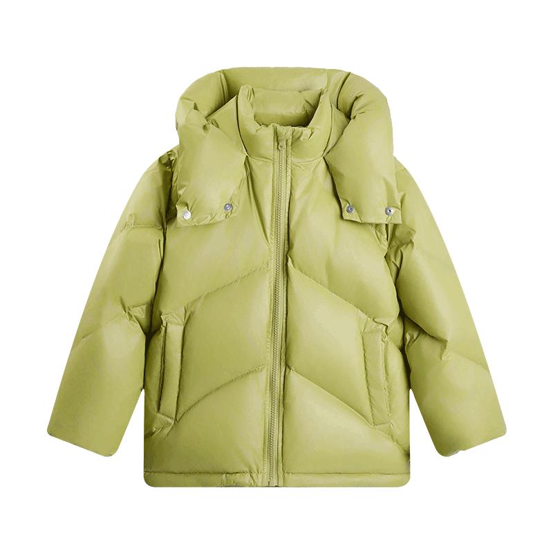 

Детская зимняя водонепроницаемая короткая куртка EBAER с белым утиным пухом 120