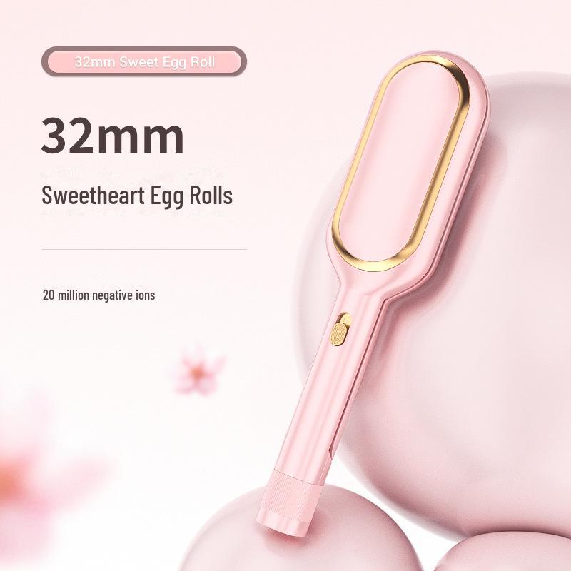 Minhuang Large Curling Iron with Water Wave and Three-Stick Egg Design