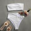 Bikini Sexy Ribbed High Waist Bralette Bikini Female Swimsuit Women Swimwear Two-pieces Bikini Set Bather Bathing Suit Swim