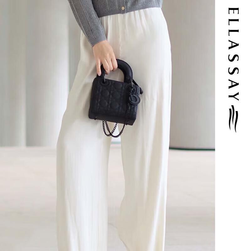 ELLASSAY Women's Relaxed Wide-Leg Trousers