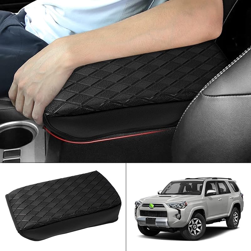 FIILINES Center Console Cover for Honda CR-V 2017-2022, Armrest Cover Pad Cushion Protector CRV Accessories Armrest Cover Anti-scratch Black