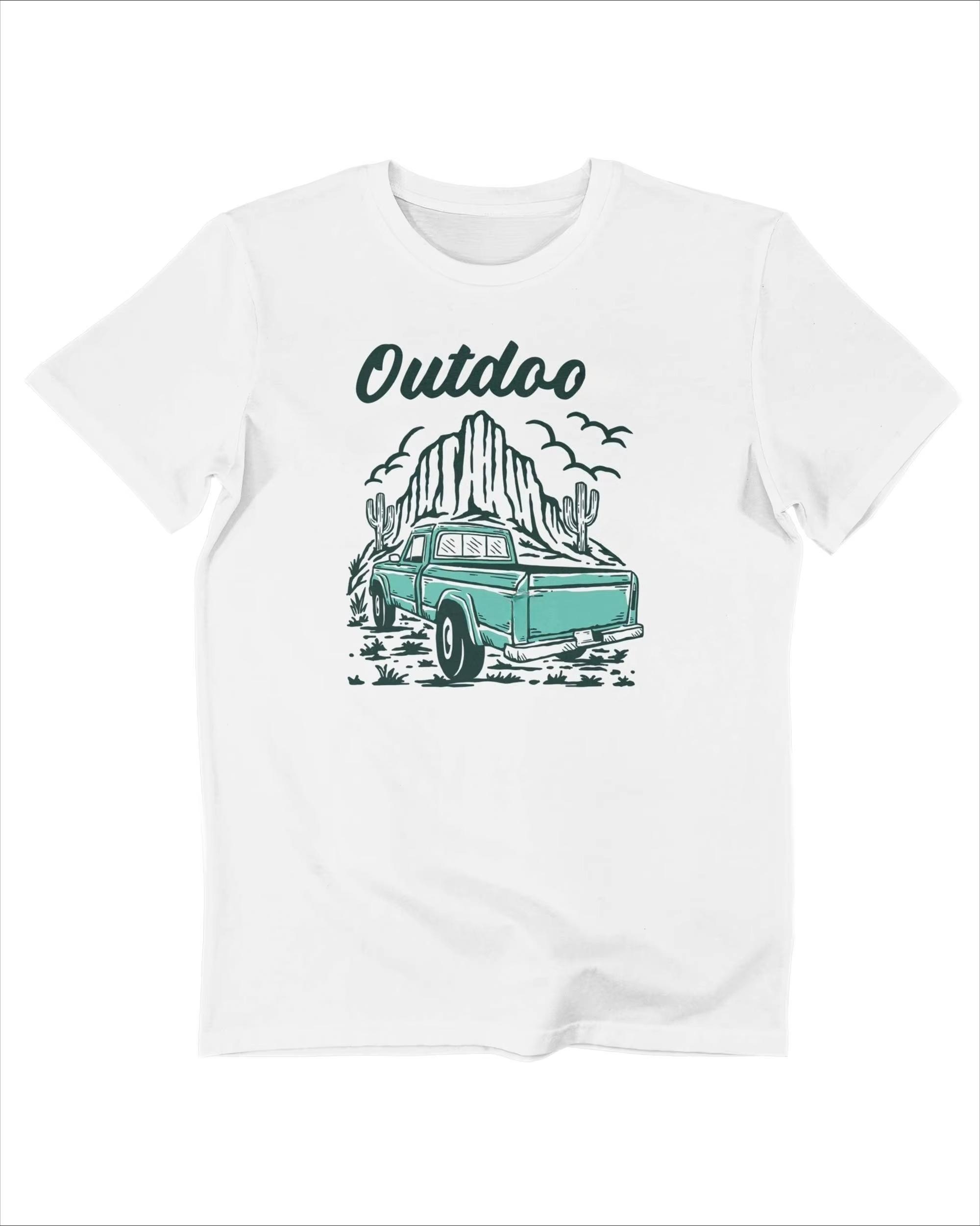 

Футболки с принтом «Грузовик и Дикая природа» Летние хлопковые мужские и женские футболки Уличная мода Осенняя и зимняя одежда 4XL