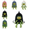 Cartoon-Frosch-Rucksack für Kinder und Jugendliche, Oxford-Stoff, lässige Schultasche mit Luftstrom-Komfort