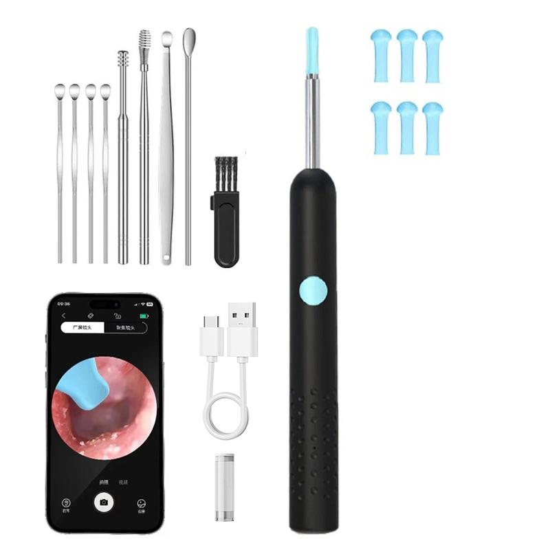 Smart Ear Wax Removal Tool With Camera Wireless Ear Cleaner and Check for Adult Kids Safe Ear Canal Cleaning Kit