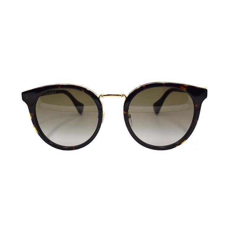 GUCCI GG Overlay Logo Series Trendy Holiday Travel Edition Sunglasses Women's Tortoiseshell Color