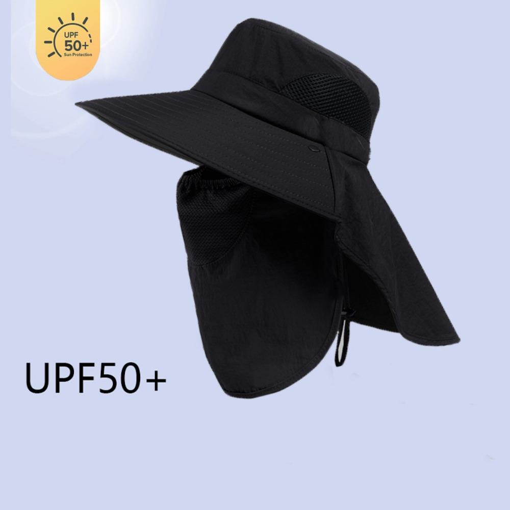 

Neck Protection Bucket Hat Breathable Beach Cap Fashion Sunscreen Hat Outdoor