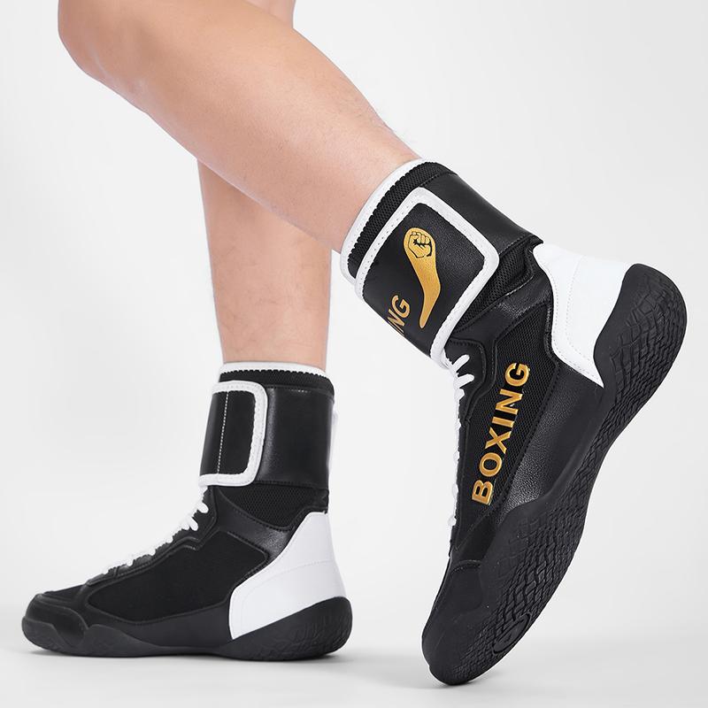 Professional Wrestling Shoes Lightweight Male Gym Training Sneakers Big Size White Black Man Sport Boxing Shoes