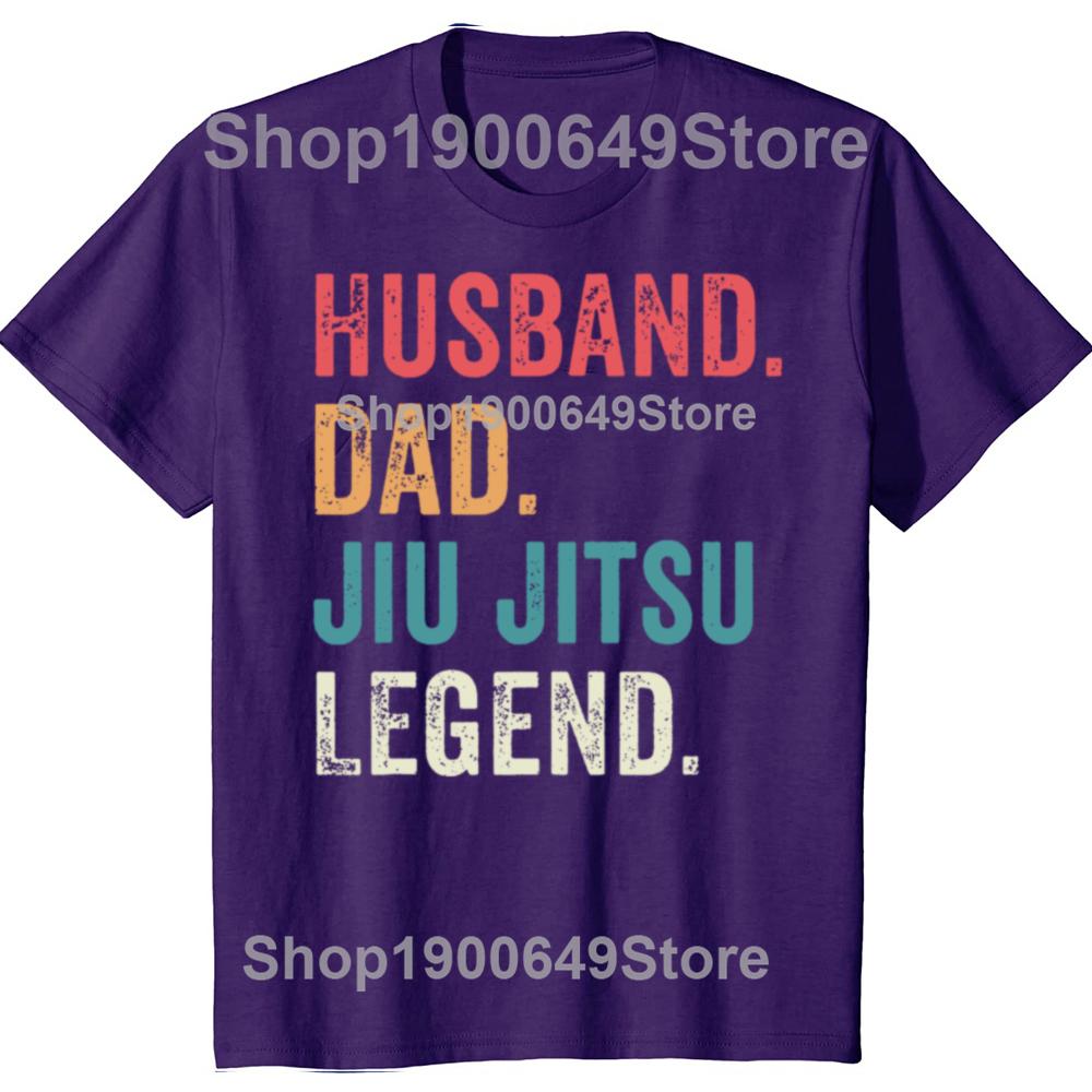 Funny Dad Husband Jiu Jitsu Legend Jiu Jitsu Dad Father's Day T-shirts Men Casual Tshirt Cotton Loose Oversized T Shirt Summer