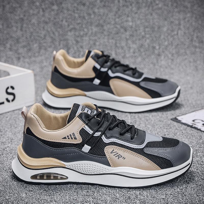 New breathable mesh sports running shoes for summer to increase the height of daddy shoes casual shoes
