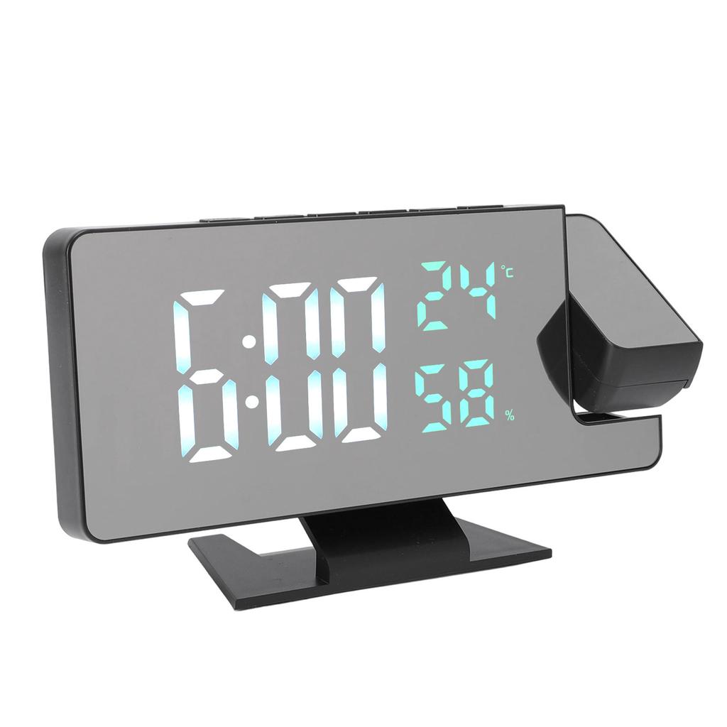 Digital Alarm Clock Large Display LED and Mirror Desk Clock 3 Brightness Levels Modern Electronic Clock for Bedroom