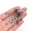100Pcs/lot Metal Gourd Shape Safety Pins Paper Clip Fastener Craft DIY Sewing Tools Needles Large Safety Pin Brooch Accessories