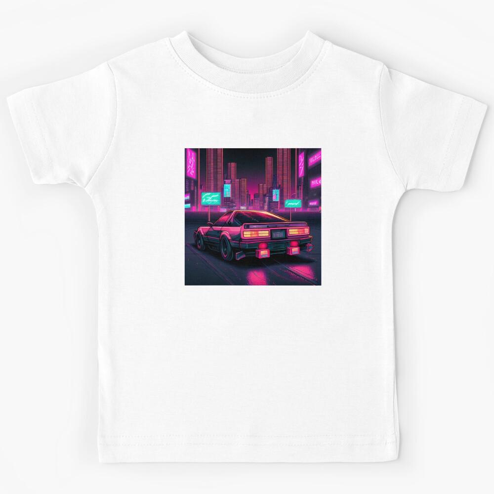 Cyber car on midnight. Kids T-Shirt 140