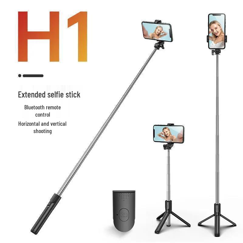 CrossR1/R1S Selfie Stick with Anti-Shake, Bluetooth, Fill Light, and Live Streaming Stand