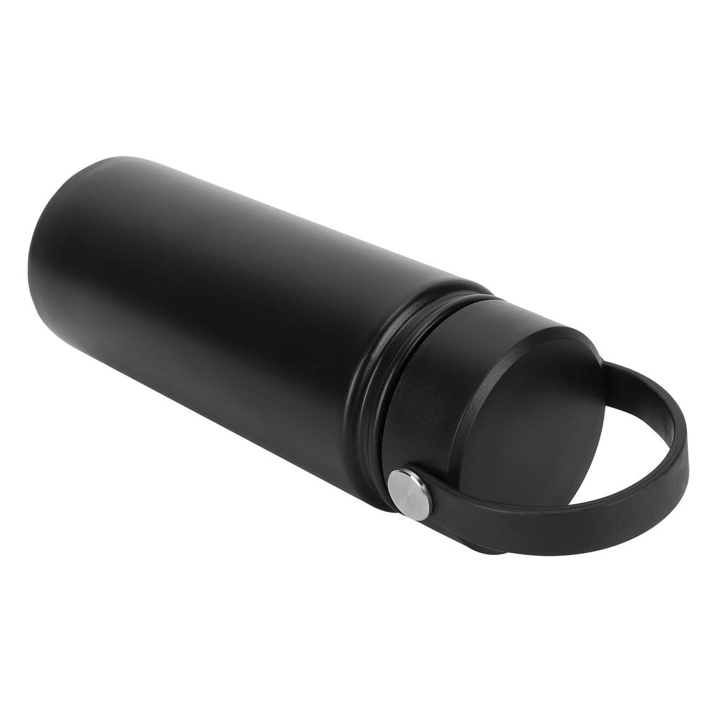 304 Stainless Steel Outdoor Portable Coffee Cup Frosted Vacuum Flask for Outdoor SuppliesBlack 500ml