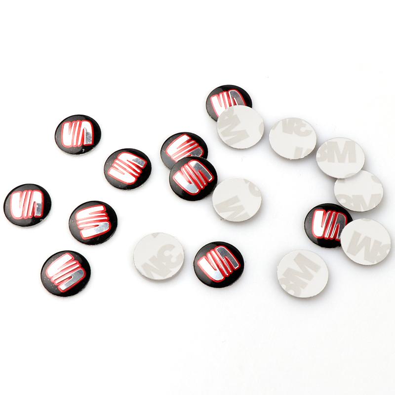 2/5/10pcs Car Key Emblem Badge Stickers Auto Control Key Logo Decals Accessories For Seat Cupra FR Racing Ibiza Leon Ateca Exeo