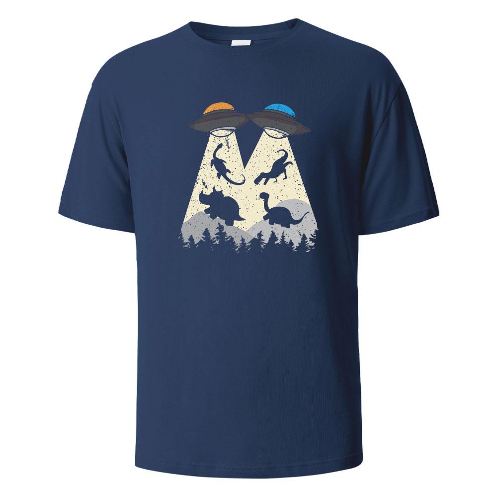 Tričko s dinosauřím potiskem, letní trička pro muže a ženy, 100% bavlna, výstřih do O-neck, nadměrné, ležérní, s krátkým rukávem