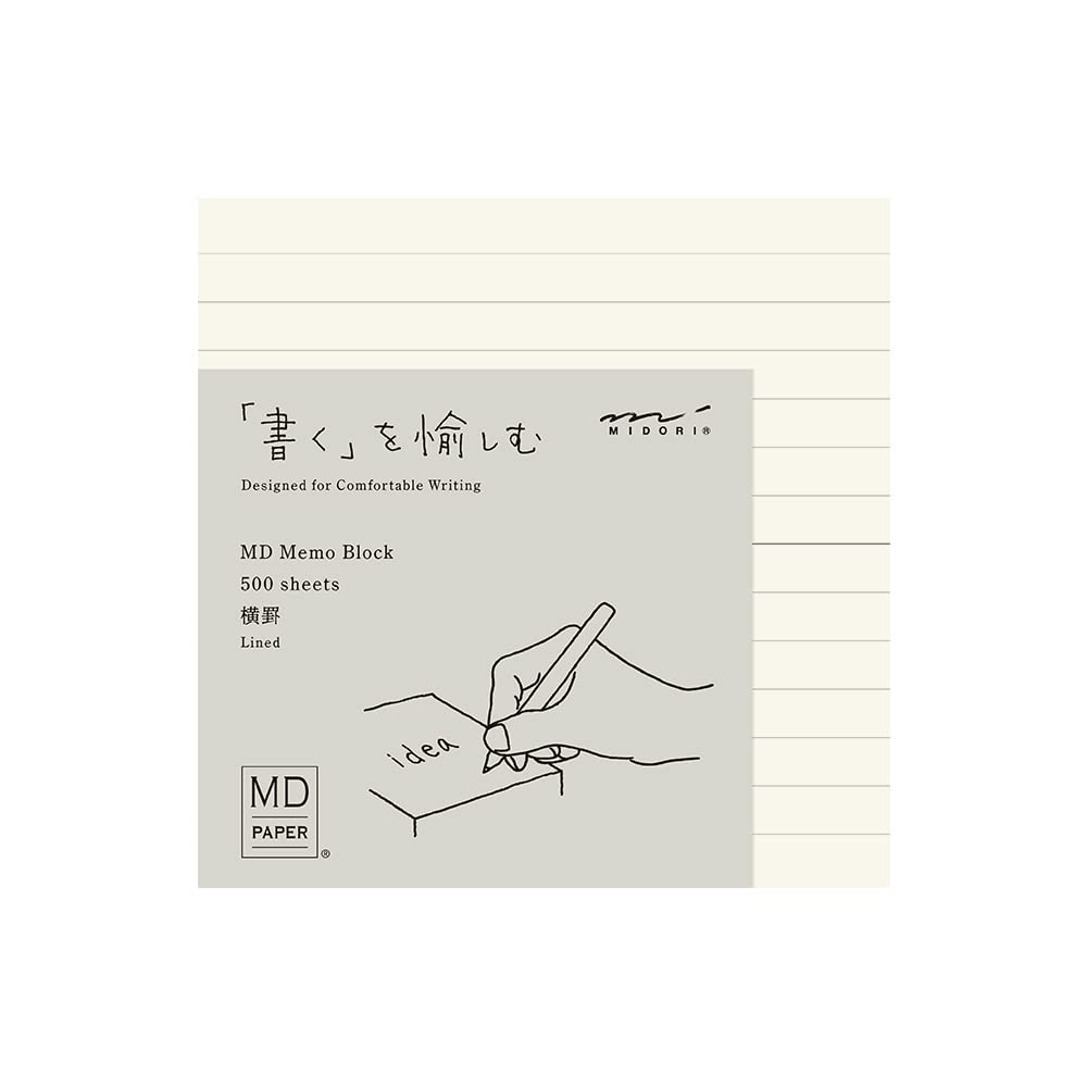 

DESIGNPHIL MIDORI MD Block Horizontal 15285006 Notepad, Memo, Ruled,