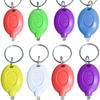2PCS Mini Keychain LED Flashlight UV Torch Keyring Lamp Button Battery Lanterns White Light Children's Outdoor Light Torch