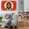 3x5ft Tsarist Russian Gonfalon Flag Religion Faith Portrait for Cultural Exhibition and Home Decoration Double Stitched