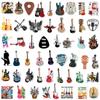 50pcs Cartoon Musical Instruments Stickers Graffiti for Phone Laptop Guitar Helmet Travel Luggage Skateboard DIY Decals