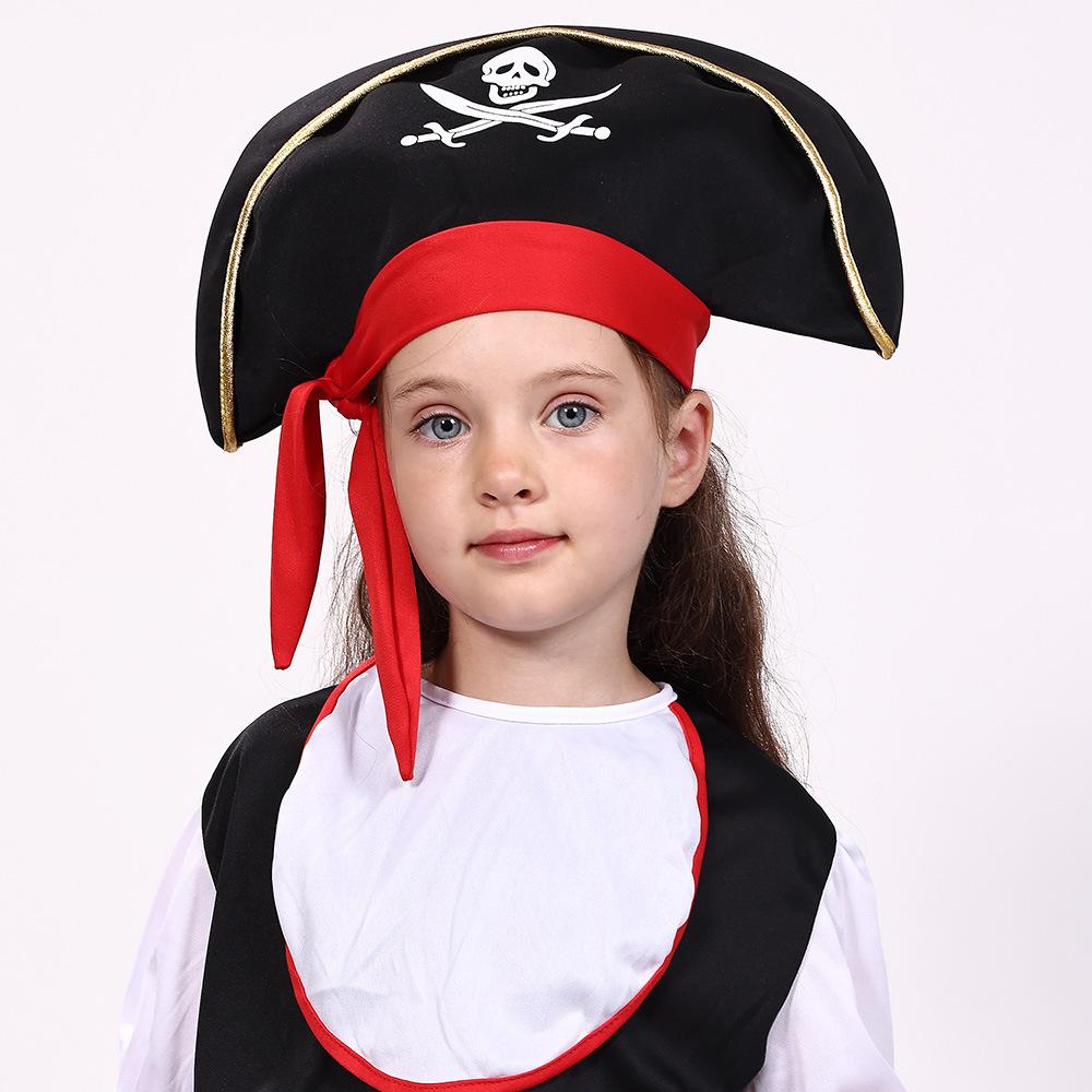 Halloween Men's and Women's Children's Pirate Clothes COS Costume Party Party Pirates of the Caribbean Captain Dress Up