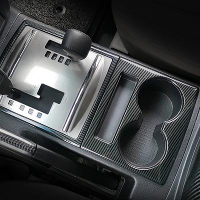 Langlebig-Für Mitsubishi PAJERO 2007- Auto Zentralsteuerung Schalthebel Panel Abdeckung Getränkehalter Zierleiste Rahmen Passform Innenzubehör