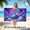 Tree of Life Theme Beach Towel Personalized Custom Name & Text Soft Quick Dry Beach Towel for Swimming Travel