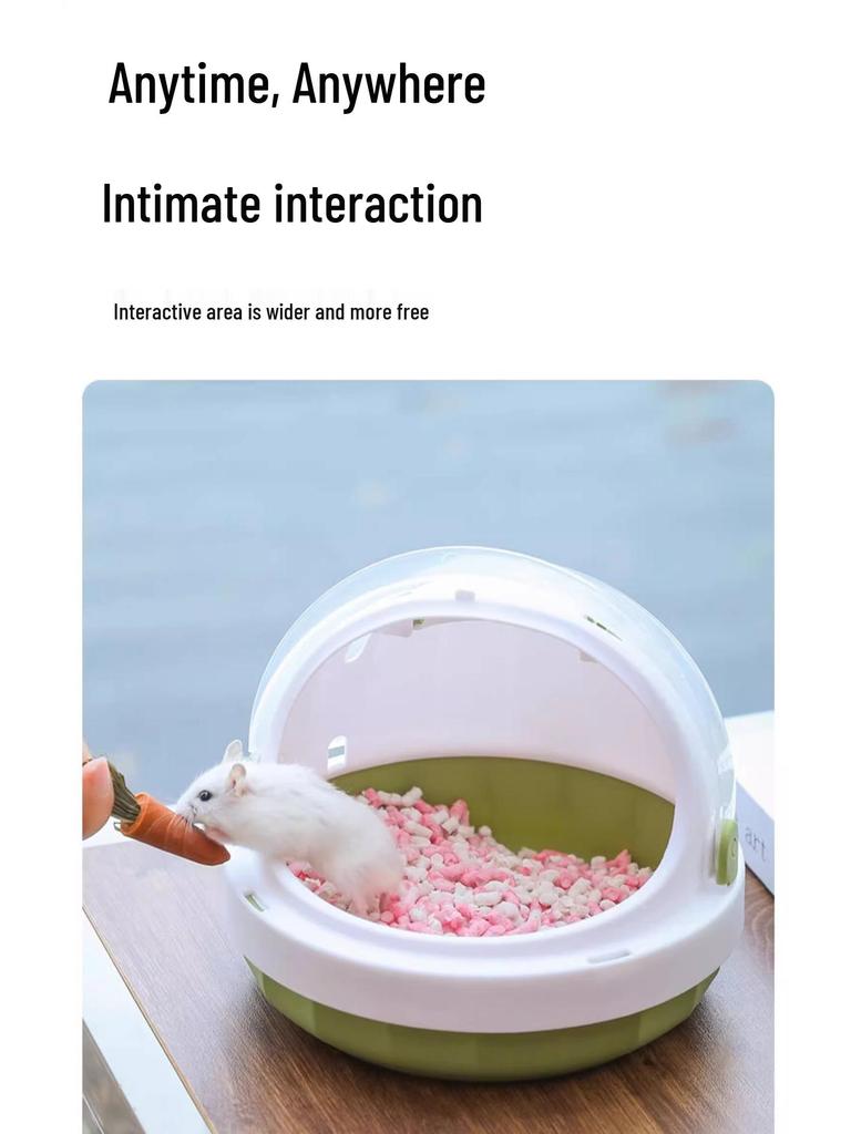 Bolsa de Viagem Transparente Portátil para Animais Pequenos: Hamsters, Ratos e Petauros-do-açúcar