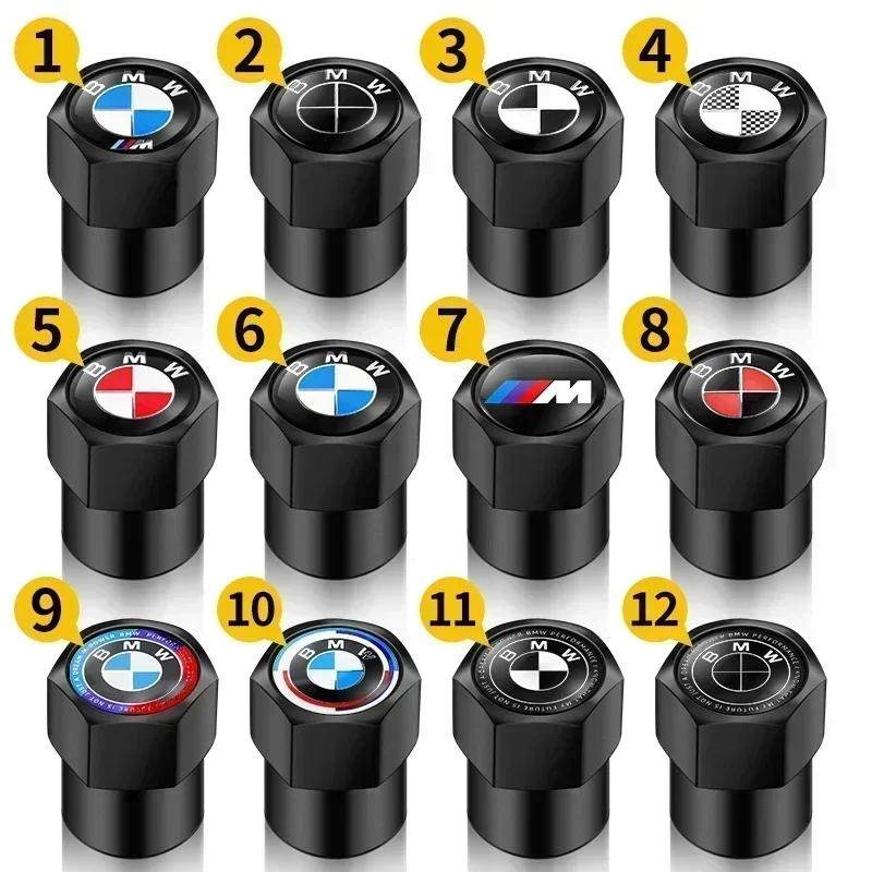 4 ks kovové krytky ventilků kol pro auto, šestihranné kryty stonků ventilků pro BMW M E87 E30 E46 E28 E34 E39 E60 F02 F18 F35 G20 G03 F10 E93 F20