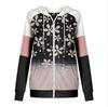 Damen-Kapuzenpullover mit Reißverschluss und europäischem und amerikanischem Herbst-/Winter-Print