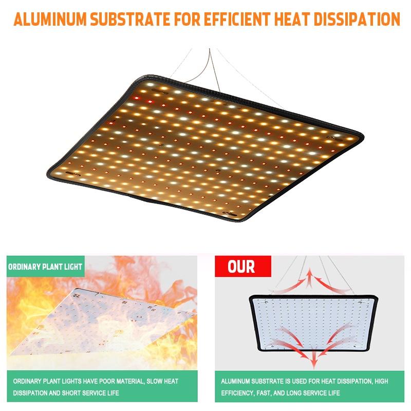 LED Wachstumslampe für Pflanzen 256 LED Grow Light Vollspektrum Phyto Lampe AC 85-265V Fitolampy Zimmerkräuter Licht für Gewächshaus Anbau 6000W