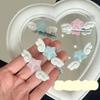 Sweet Duckbill Star Wing Shape Hair Pin Teen Adult Jelly Style Side Hair Clip