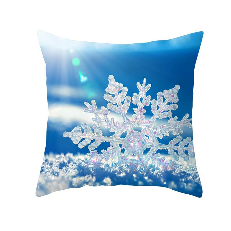 

Новая Рождественская Наволочка Снеговик Праздничный Домашний Чехол для Подушки Дивана Теплое Украшение для Подушки 45X45 without pillow core