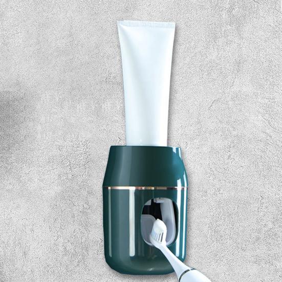 Toothpaste Squeezer Quantitative Squeeze Reduce Waste Strong Bearing Kids Adult Wall Mount Automatic Toothpaste Dispenser Bathroom Accessories