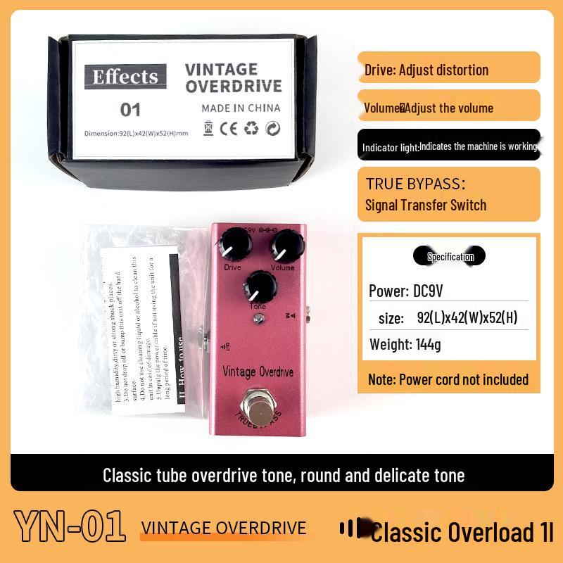 Portable Overdrive Distortion Tremolo Delay Guitar Effects Pedal