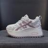 Thick-soled small Forrest Gump shoes women's 2025 autumn new light luxury explosion casual fashion heightening sports little white shoes