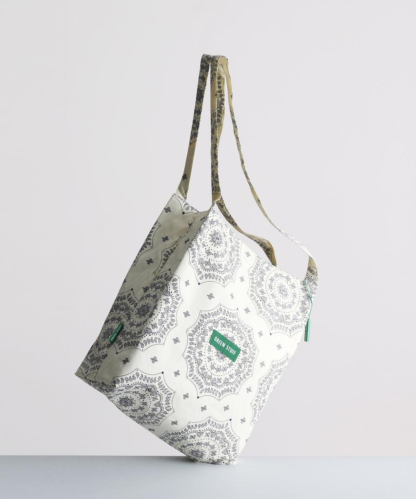 Green Stuff Effortlessly Boxy Shopper Bag 53 Paisley - Ivory