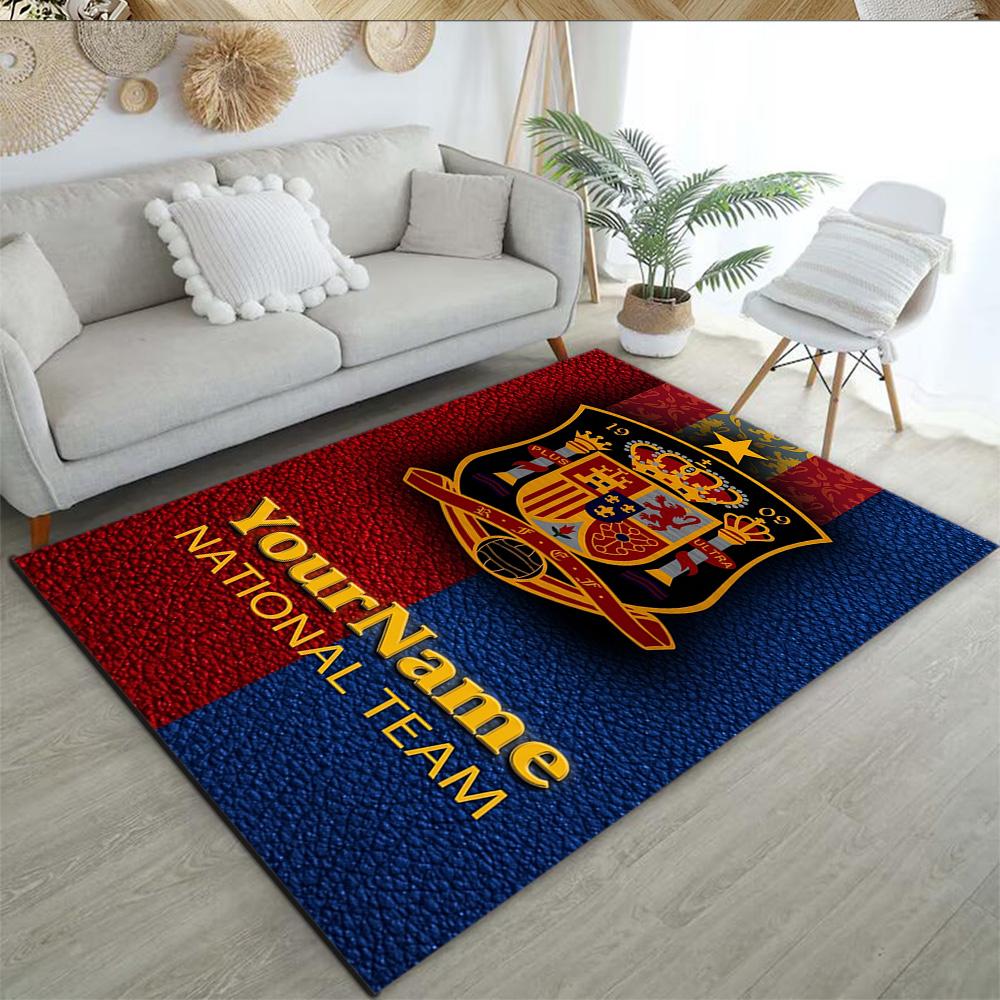 Atletico Madrid Customize Text Floor Mat Perfect for Balcony Dining Room Hallway Bedrooms Anti-slip Rug Decorate Offices Spiritual Gift