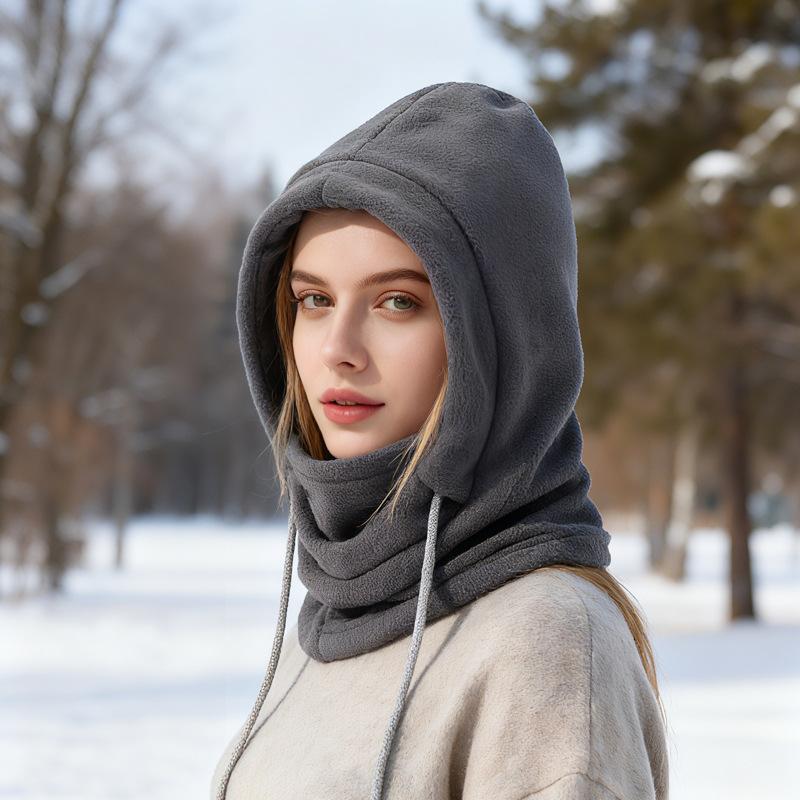 Winter Four-In-One Windproof and Cold-Proof Ski Hat Outdoor Riding Mask Collar Integrated Men Women Hat