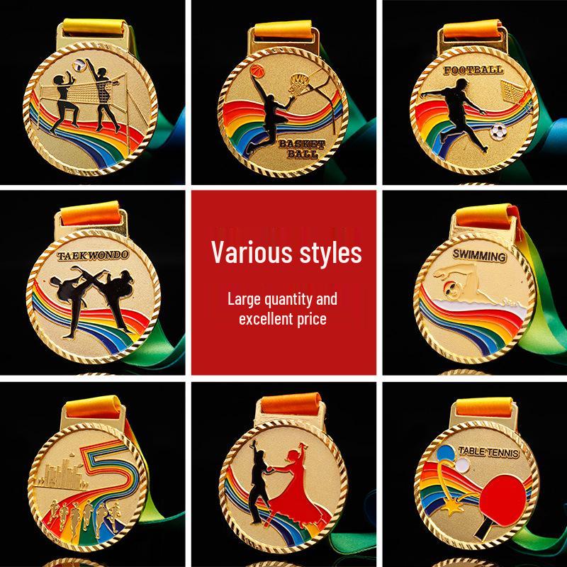Marathon & Sports Competition Medals for Kindergarten Children - Small Taekwondo Trophy Plaques Custom