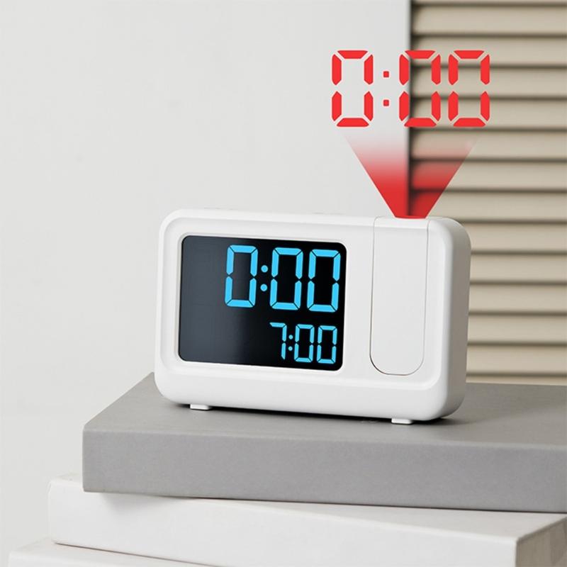 Quiet Operate LCD Clock With Auto Adjusting Brightness And Temperature Date Display Multifunctional