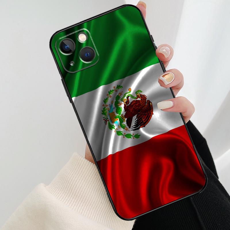 Mexico Mexican Flag Phone Case For iPhone 17 Pro Max 16 15 11 13 12 14 Pro Max mini 15 16 Plus 16e 17 Air Cover