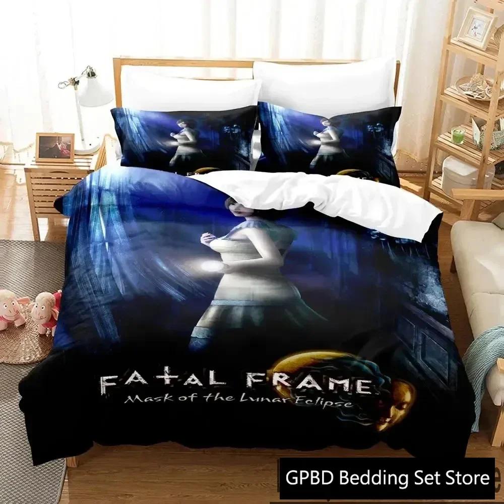 Gioco Anime Project Zero Comodo Piumone Copripiumino Federa Set Biancheria da Letto Decorazione Camera da Letto Bambini Tessile per la Casa